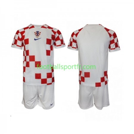 Tenue Croatie Enfant Domicile World Cup 2022 Maillot de Foot